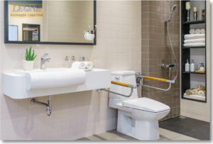 Aging in place bathroom renovation services for senior citizens by Leone Plumbing