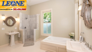 Choosing shower tile. Bathroom renovation by Leone Plumbing