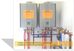 Leone Plumbing Tankless Water Heater Installation