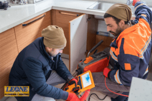 Leone Plumbing & Heating sewer line inspection